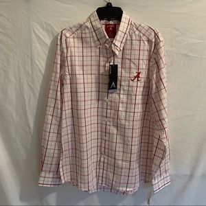 Alabama Plaid Dress Shirt - New With Tags - M